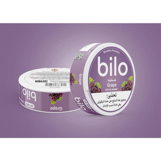 (10 نيكوتين) اظرف نيكوتين بيلو عدة نكهات Bilo - عنب
