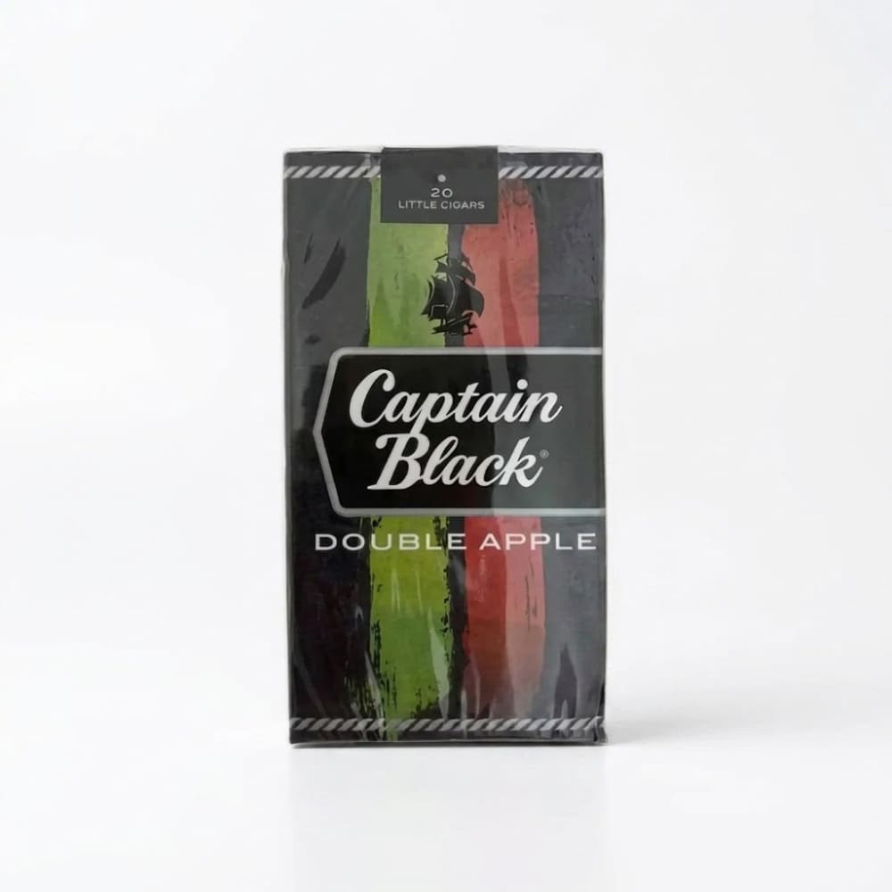 دخان كابتن بلاك تفاحتين CAPTAIN BLACK DOUBLE APPLE