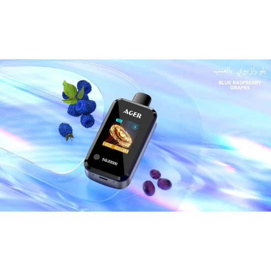 AGER سحبة سيجارة اجير 20000 شفطة 20 نيكوتين عدة نكهات