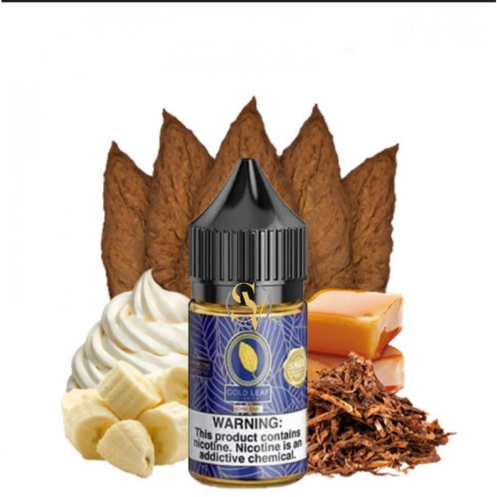 نكهة توباكو كراميل كاسترد الموز سولت نيكوتين من قولد ليف