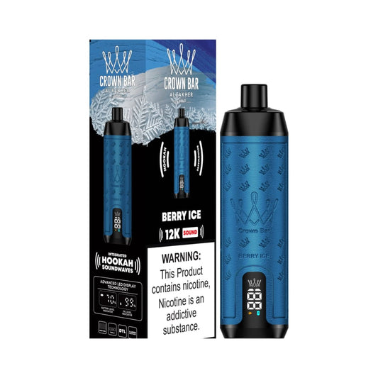 جهاز فيب شيشة كراون بار 12000 شفطة 5 نيكوتين عدة نكهات