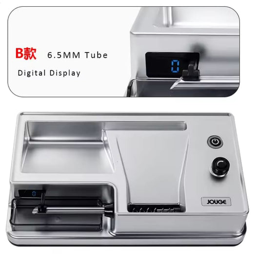 ماكينة ورق لف تبغ الكتروني من JOUGE - فضي