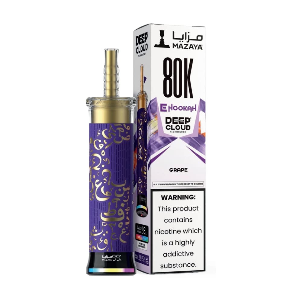 MAZAYA DEEP CLOUD جهاز فيب شيشة مزايا 80000 شفطة 6 نيكوتين