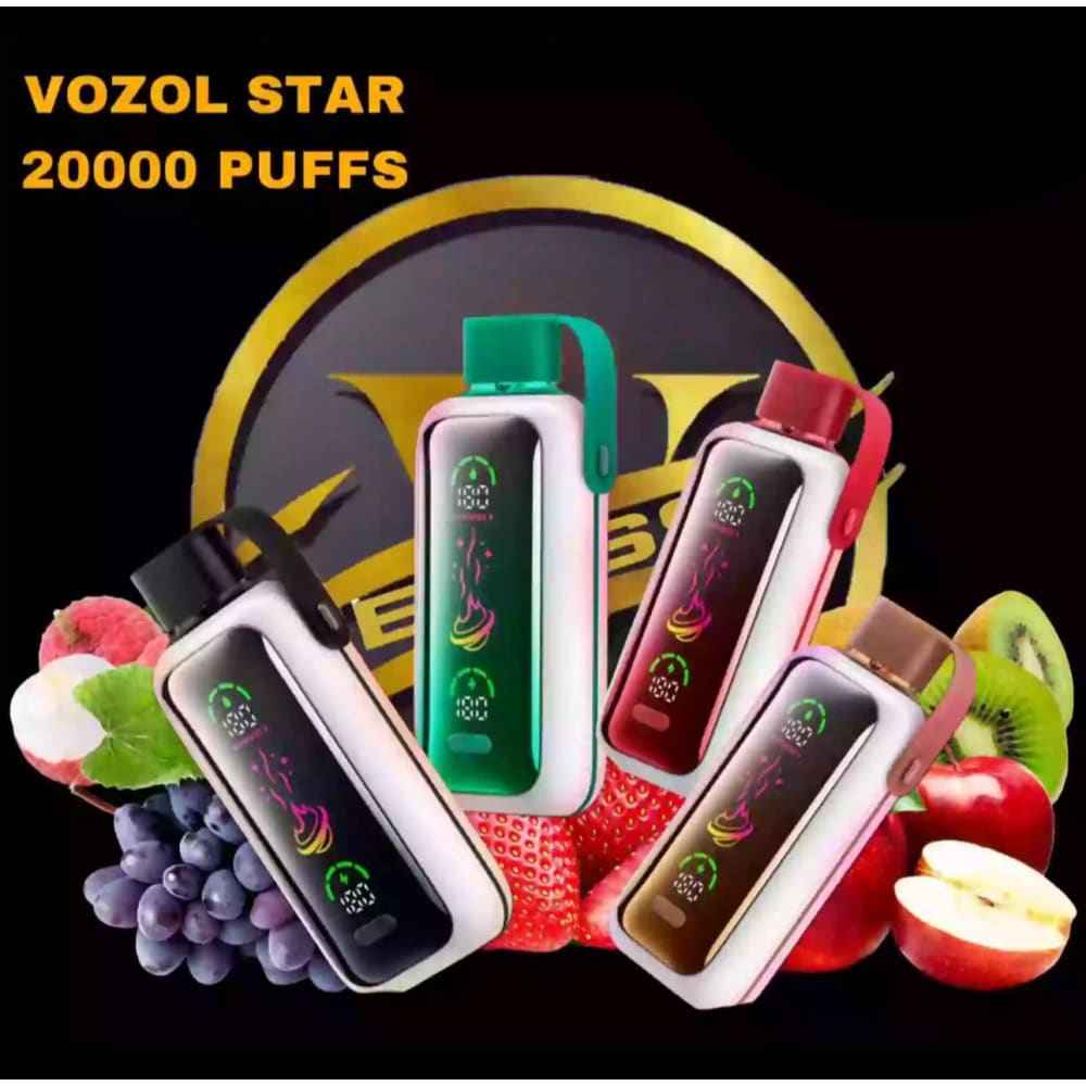 VOZOL سحبة سيجارة فوزول ستار 20000 شفطة عدة نكهات 20