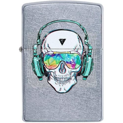 ولاعة زيبو zippo 29855 SKULL HEADPHONE DESIGN