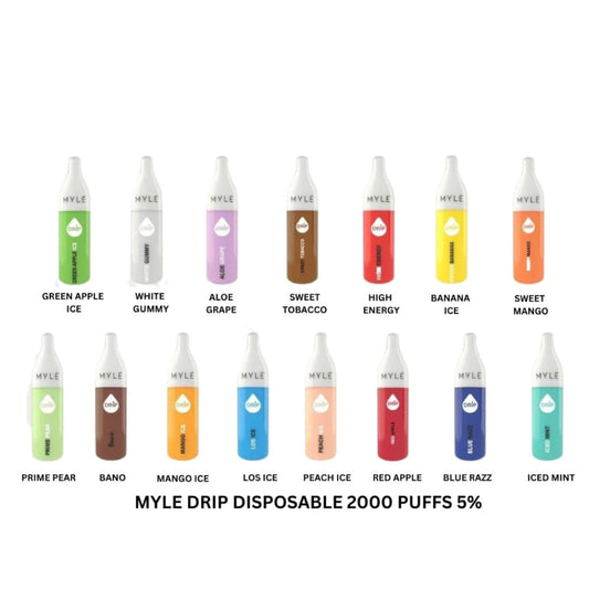 MYLE DRIP سحبة سيجارة مايلي دريب 2000 شفطة 50 نيكوتين