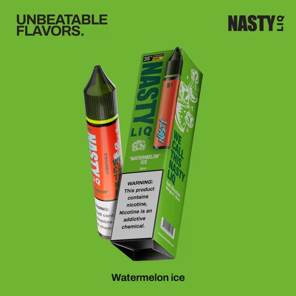 NASTY نكهة بطيخ ايس من ناستي سولت نيكوتين نيكوتين 50