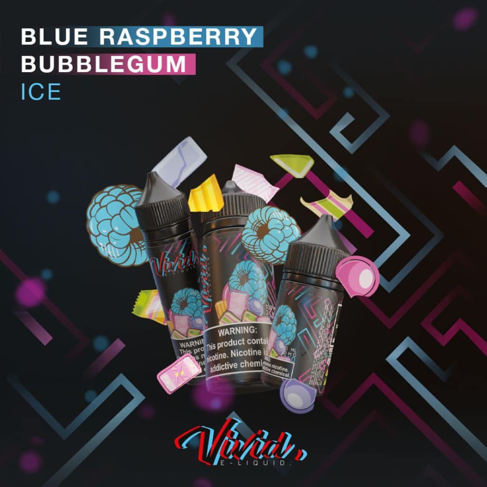 نكهة فيب علكة بلو راز بيري ايس من فيفيد (100مل) Vivid