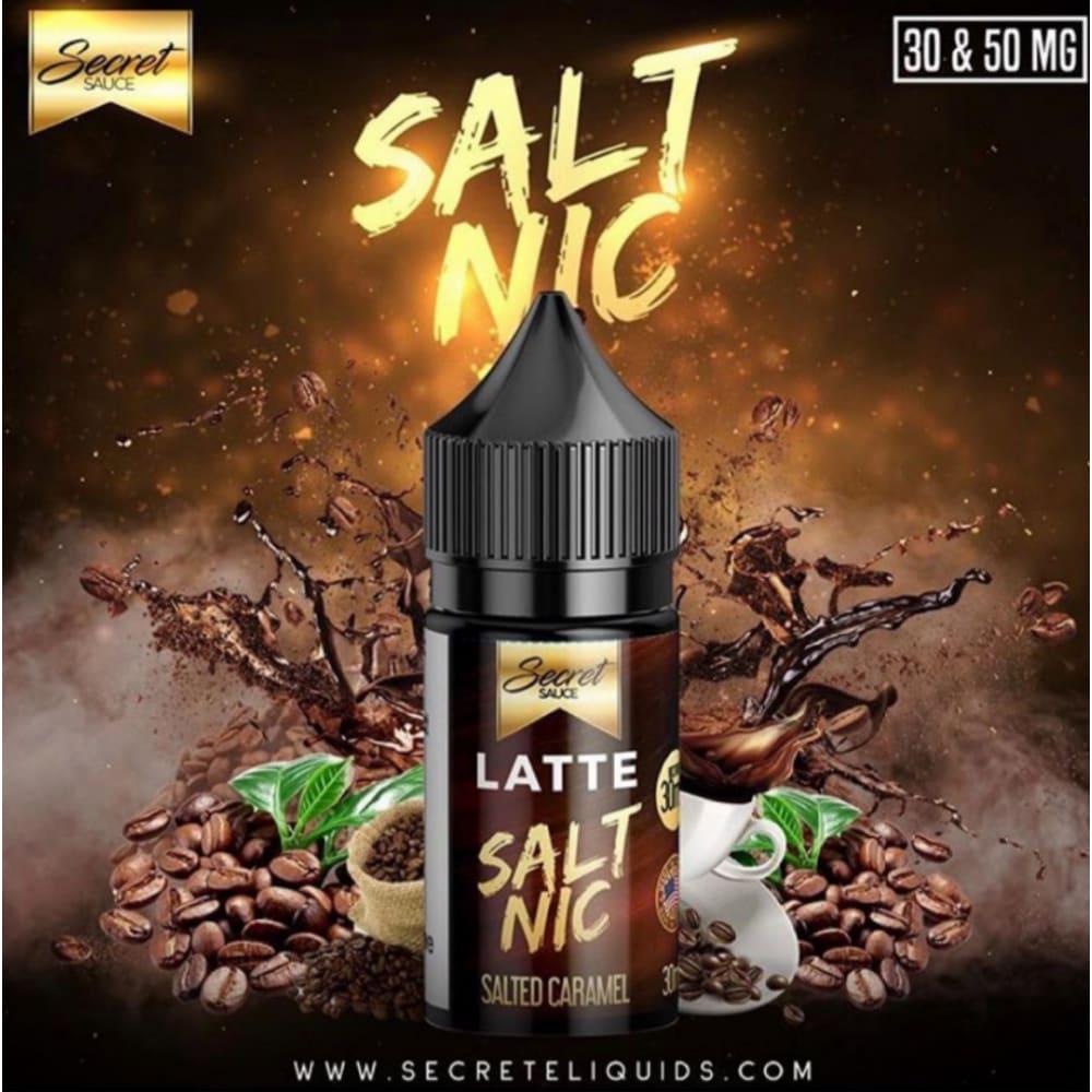 نكهة قهوة لاتيه سولت نيكوتين من سيكرت سوس
