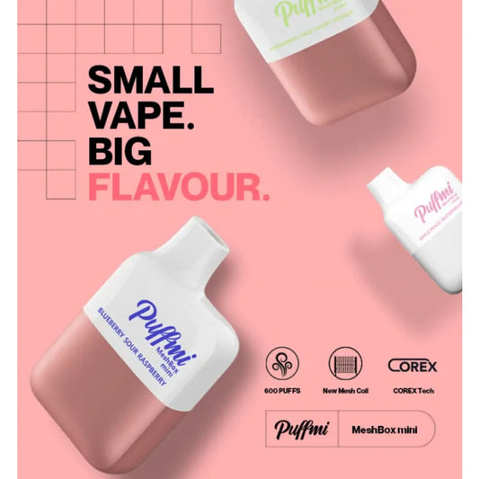 PUFFMI سحبة سيجارة بوف مي 5000 شفطة 20 نيكوتين عدة نكهات