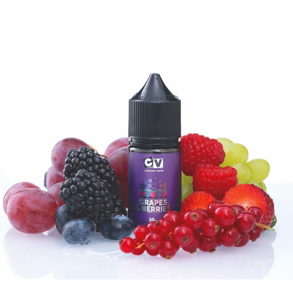 cv نكهة عنب توت سولت نيكوتين من سي نيكوتين 30