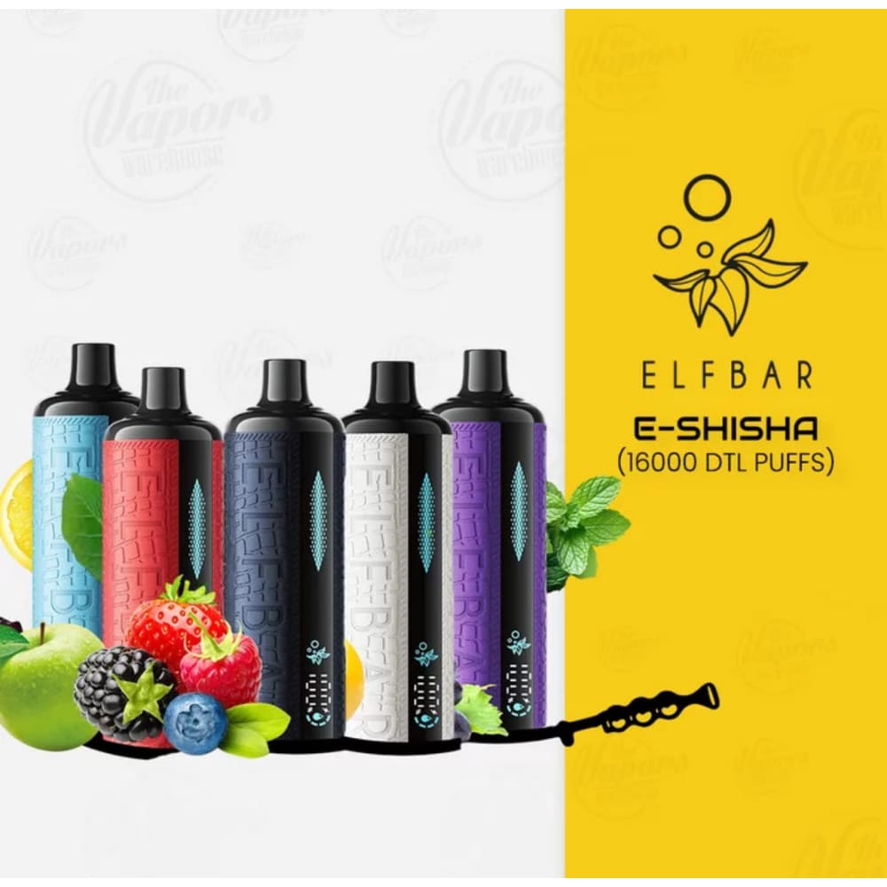 ELFBAR Shisha جهاز فيب شيشة الفبار 16000 شفطة عدة نكهات 6