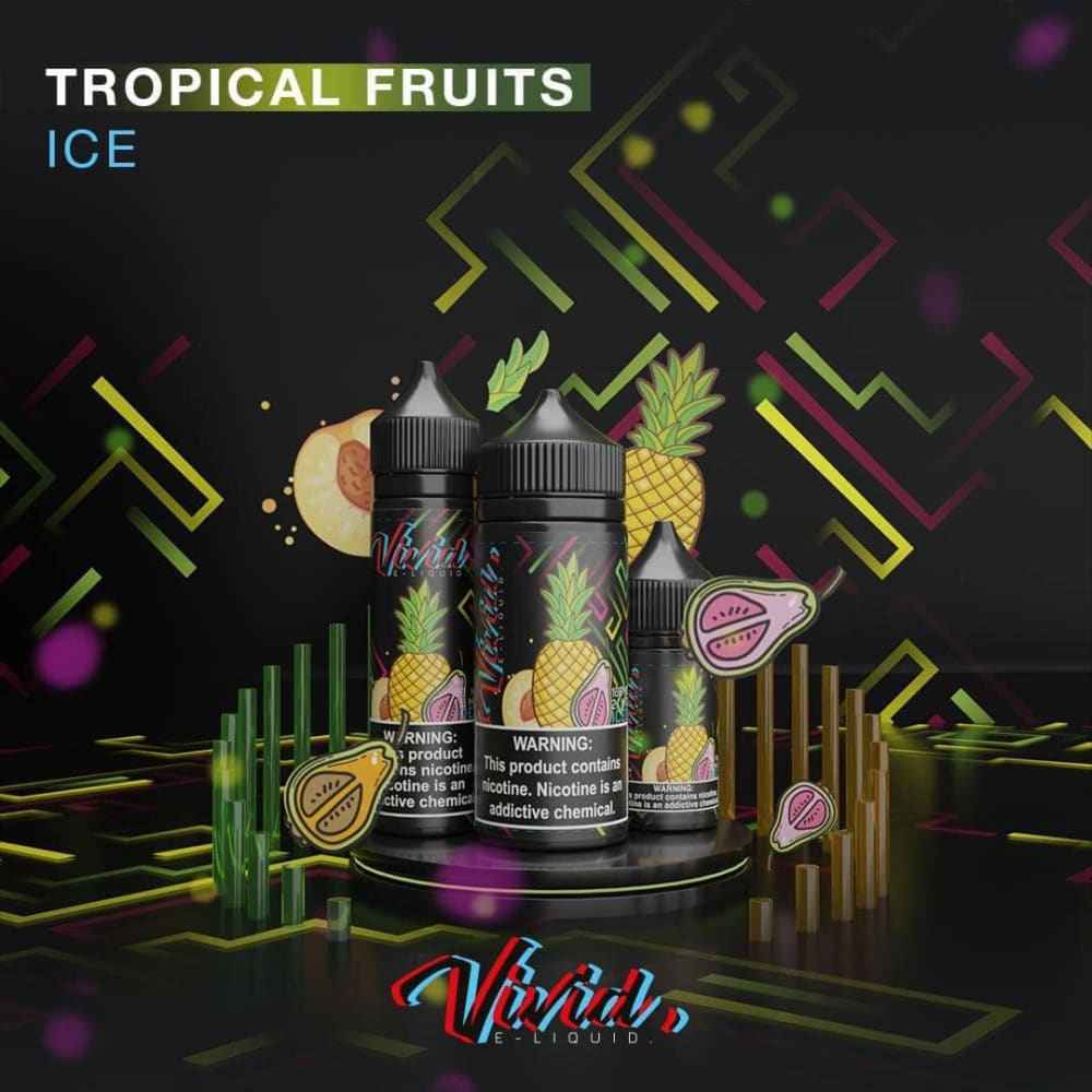 نكهة فيب فواكه استوائية ايس من فيفيد (100مل) Vivid