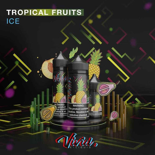 نكهة فيب فواكه استوائية ايس من فيفيد (100مل) Vivid