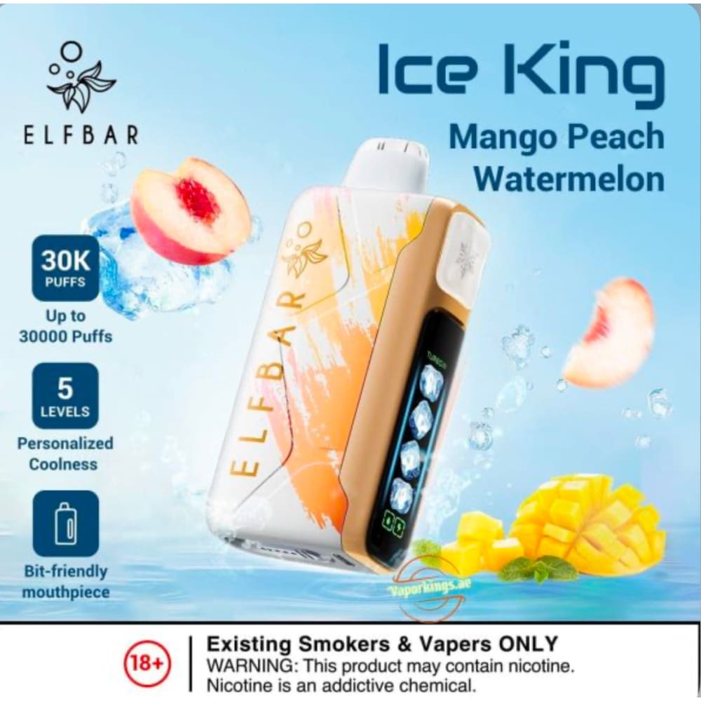 ELFBAR ICE KING سحبة سيجارة الفبار ايس كينق 30000 شفطة 20