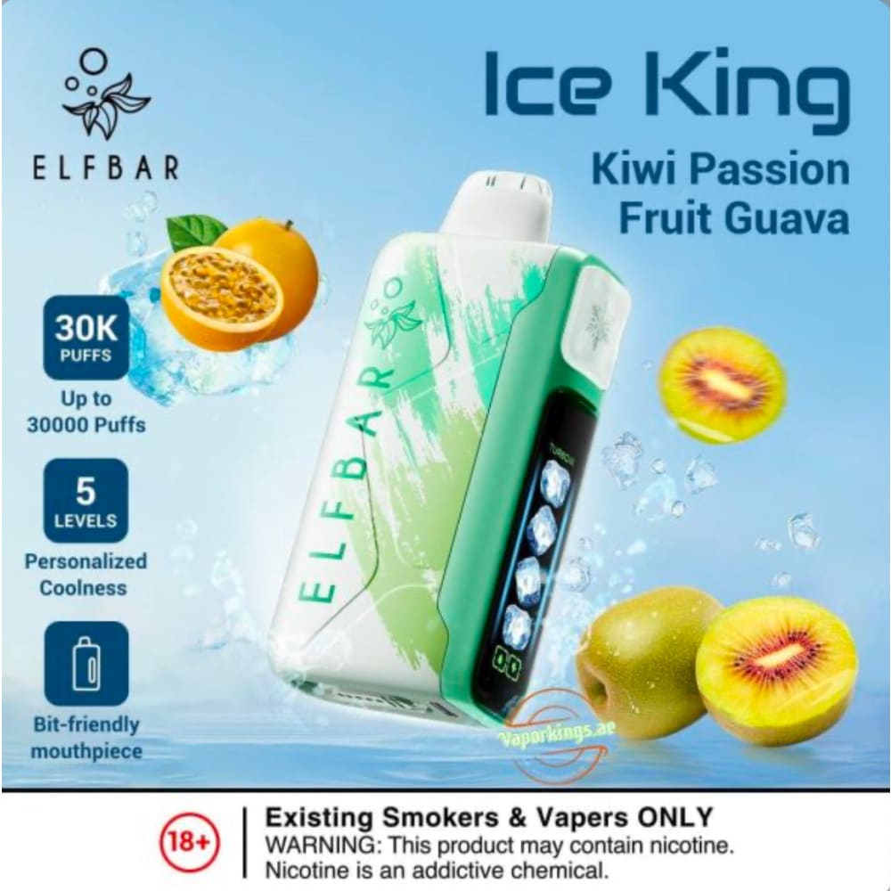 ELFBAR ICE KING سحبة سيجارة الفبار ايس كينق 30000 شفطة 50