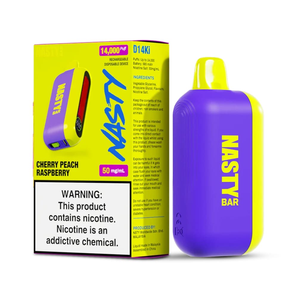 NASTY سحبة سيجارة ناستي بار 14000 شفطة 50 نيكوتين استخدام