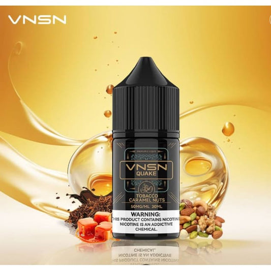 نكهة توباكو كراميل مكسرات سولت نيكوتين من فنسن VNSN QUAKE