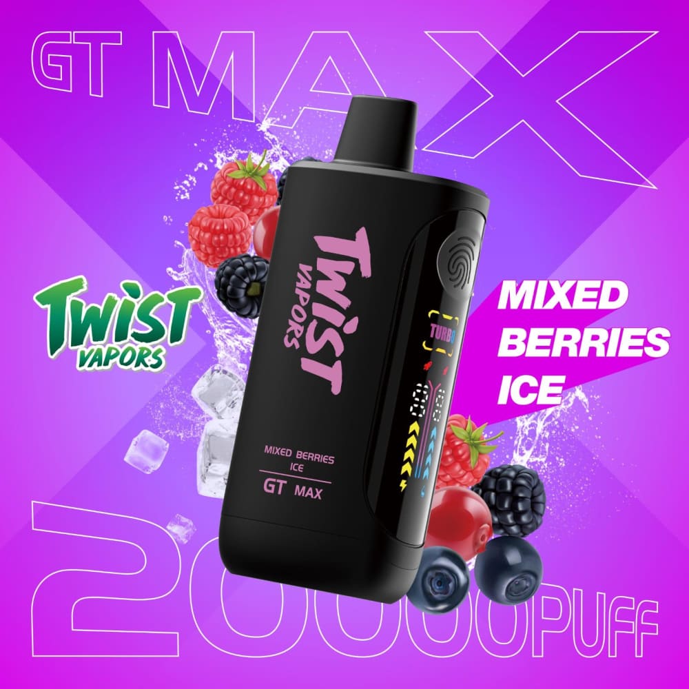 TWIST GT MAX سحبة سيجارة تويست 20000 شفطة 50 نيكوتين عدة