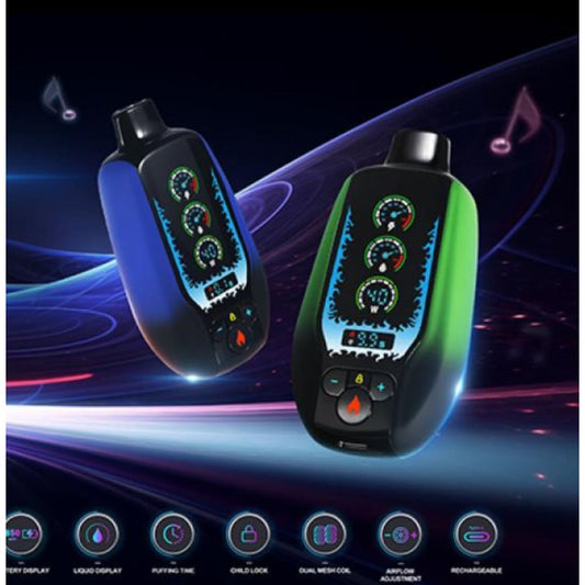 MAZAJ SS سحبة سيجارة مزاج اس اس 20000 شفطة 50 نيكوتين عدة