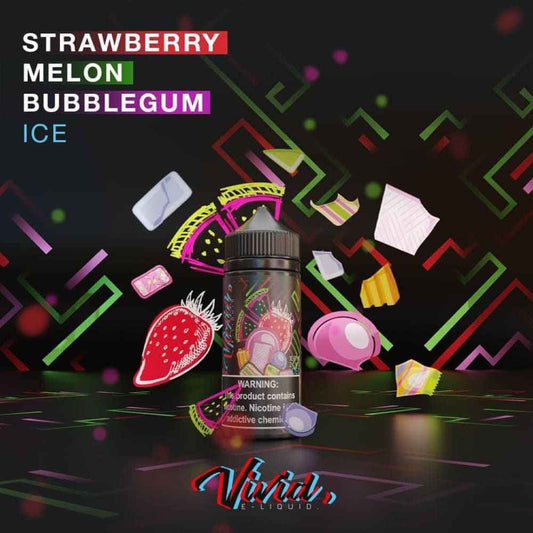 نكهة فيب علكة فراولة بطيخ ايس من فيفيد (100مل) Vivid