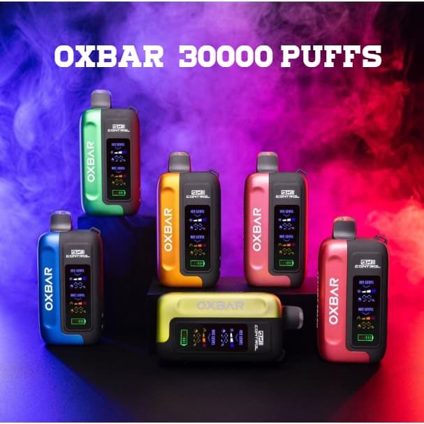 OXBAR OXVA سحبة سيجارة اوكسبار 30000 شفطة 50 نيكوتين عدة