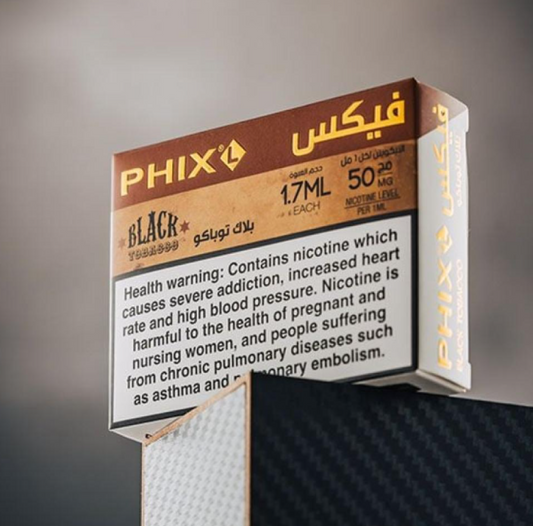 phix بودات فكس نكهة توباكو بلاك جاك 50 نيكوتين