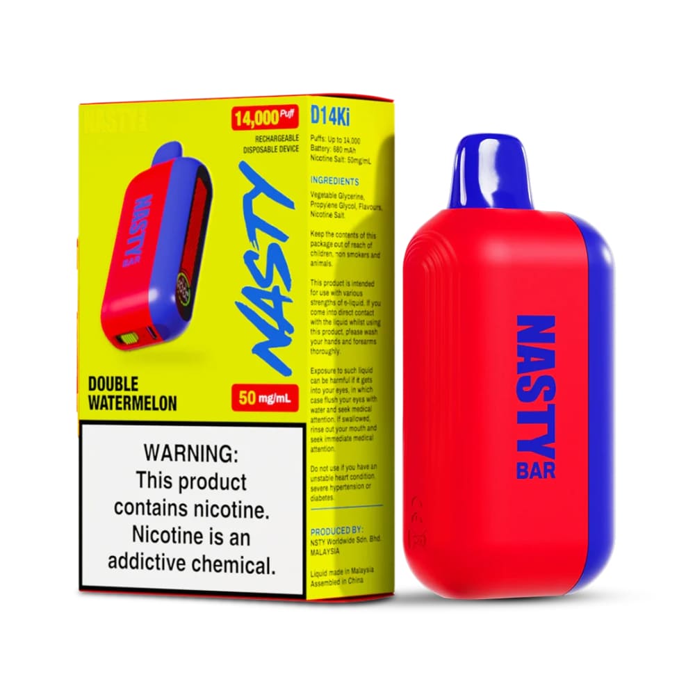 NASTY سحبة سيجارة ناستي بار 14000 شفطة 50 نيكوتين استخدام