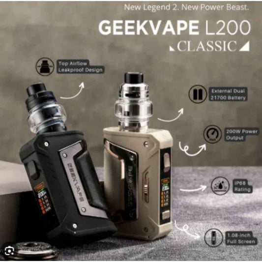 جهاز شيشة ال 200 كلاسيك من جيك فيب - L200 classic GEEK VAPE