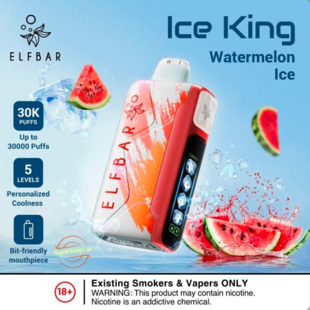 ELFBAR ICE KING سحبة سيجارة الفبار ايس كينق 30000 شفطة 20
