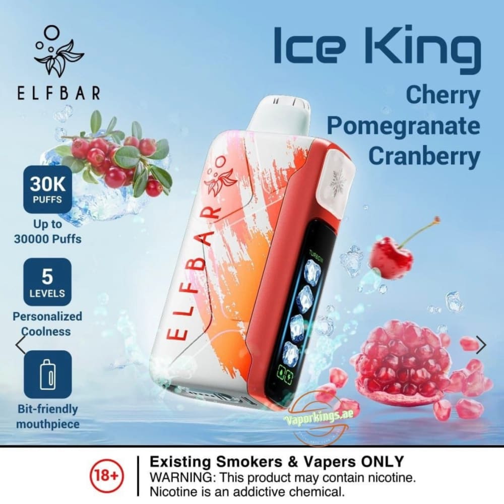 ELFBAR ICE KING سحبة سيجارة الفبار ايس كينق 30000 شفطة 50