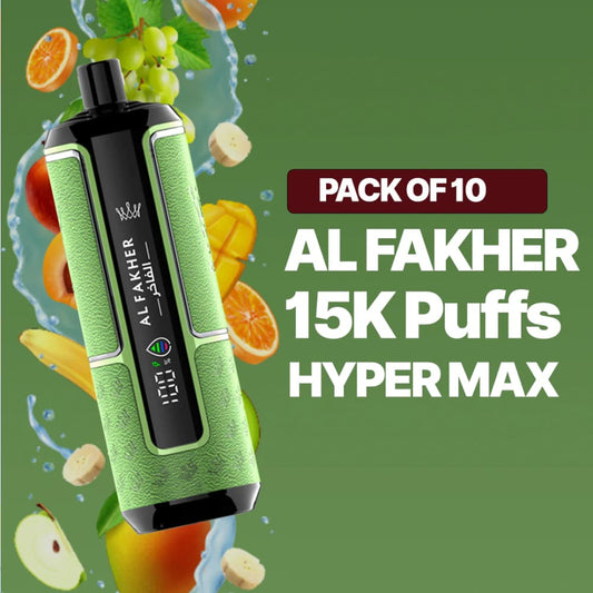 جهاز فيب شيشة كراون بار هايبر ماكس 6 نيكوتين - ادجست 5