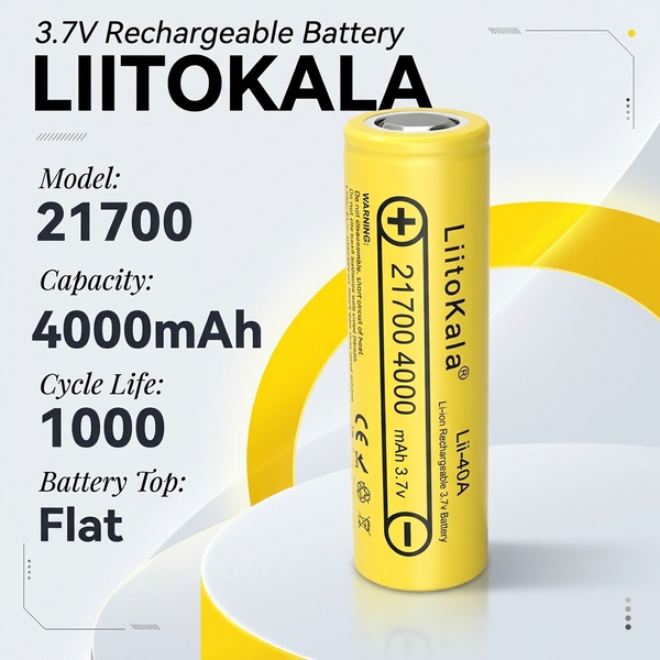 LiitoKala بطاريات ليتوكالا 21700 بالحبة الواحدة