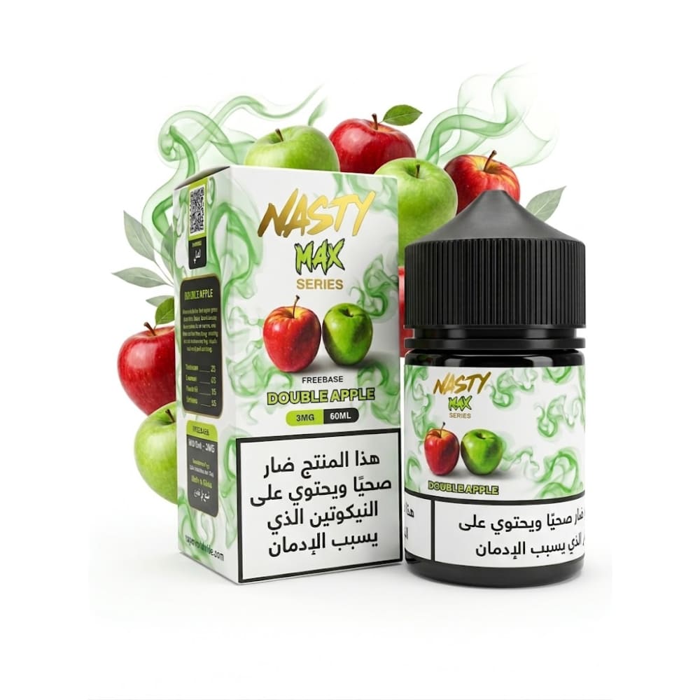NASTY MAX نكهة فيب تفاحتين من ناستي ماكس - نيكوتين 3
