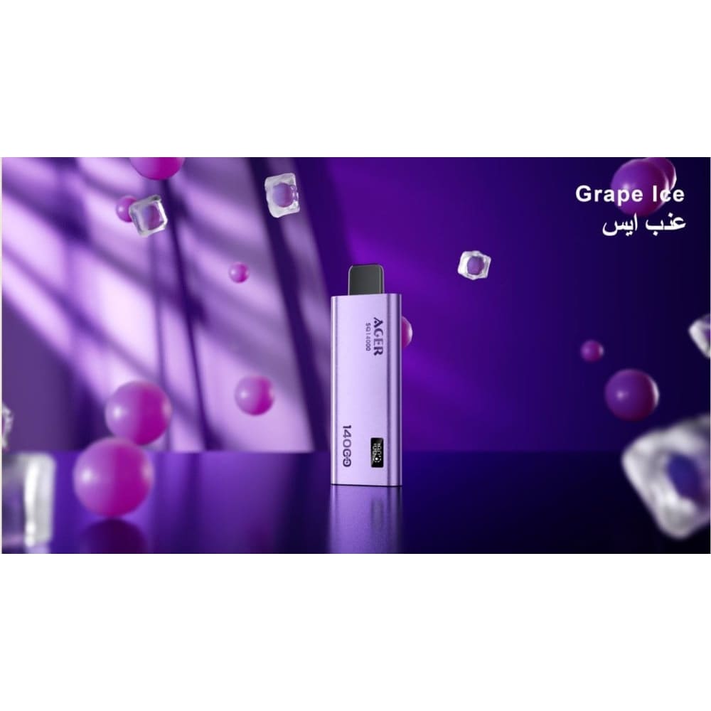 AGER سحبة سيجارة اجير 14000 شفطة 50 نيكوتين عدة نكهات