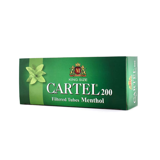 انابيب سجائر تعبئة كارتيل 200 حبه فلتر نعناع CARTEL