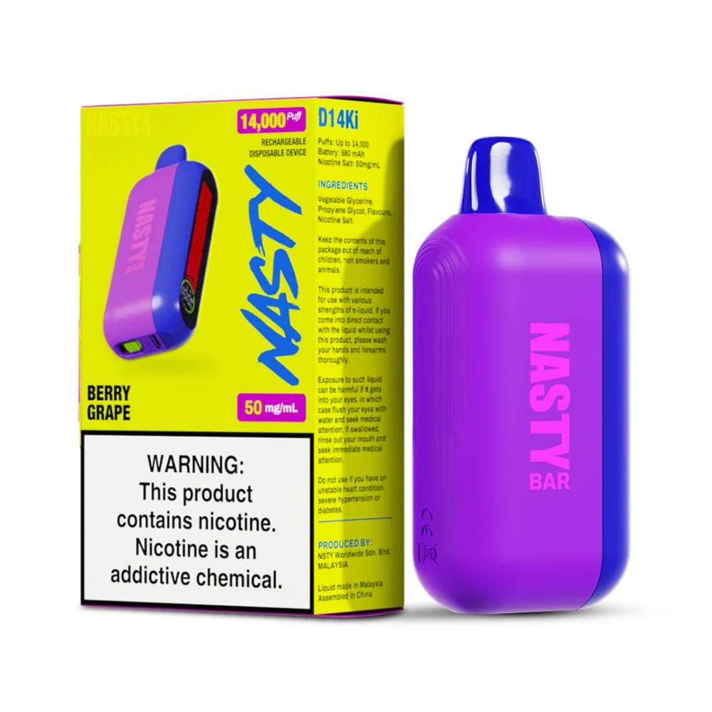 NASTY سحبة سيجارة ناستي بار 14000 شفطة 50 نيكوتين استخدام