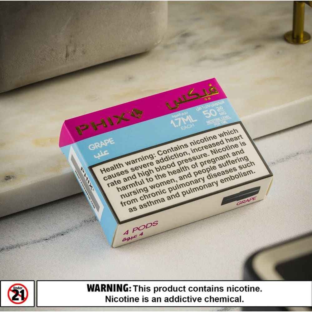 phix بودات فكس نكهة عنب ايس 50 نيكوتين