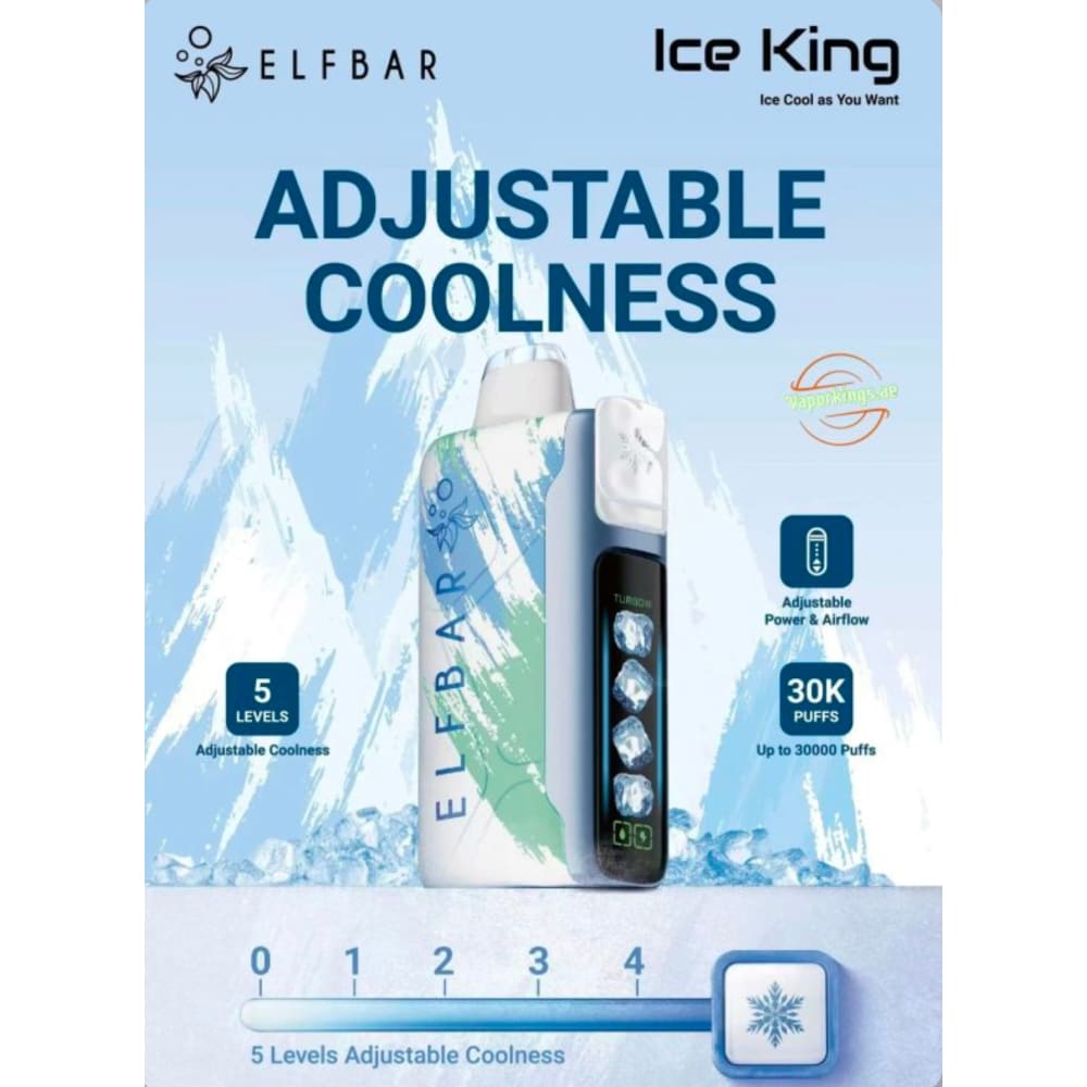 ELFBAR ICE KING سحبة سيجارة الفبار ايس كينق 30000 شفطة 20