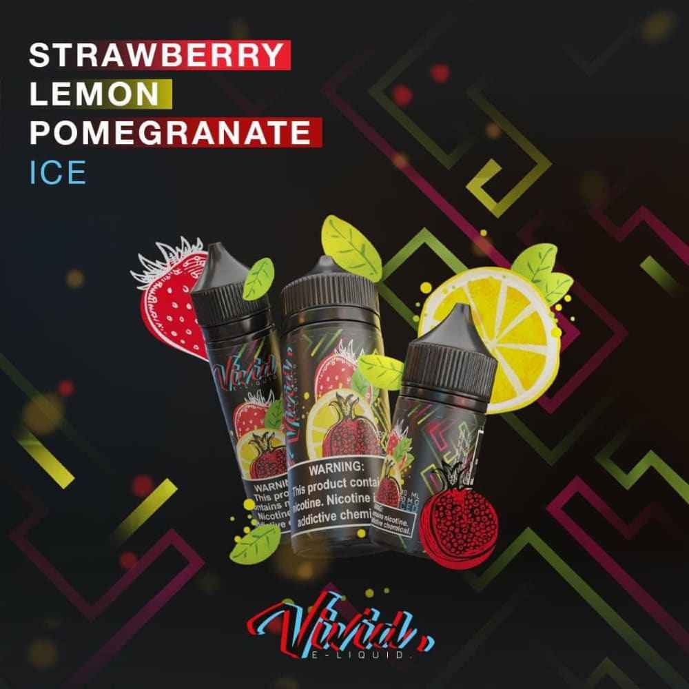 نكهة فيب فراولة ليمون رمان ايس من فيفيد (100مل) Vivid