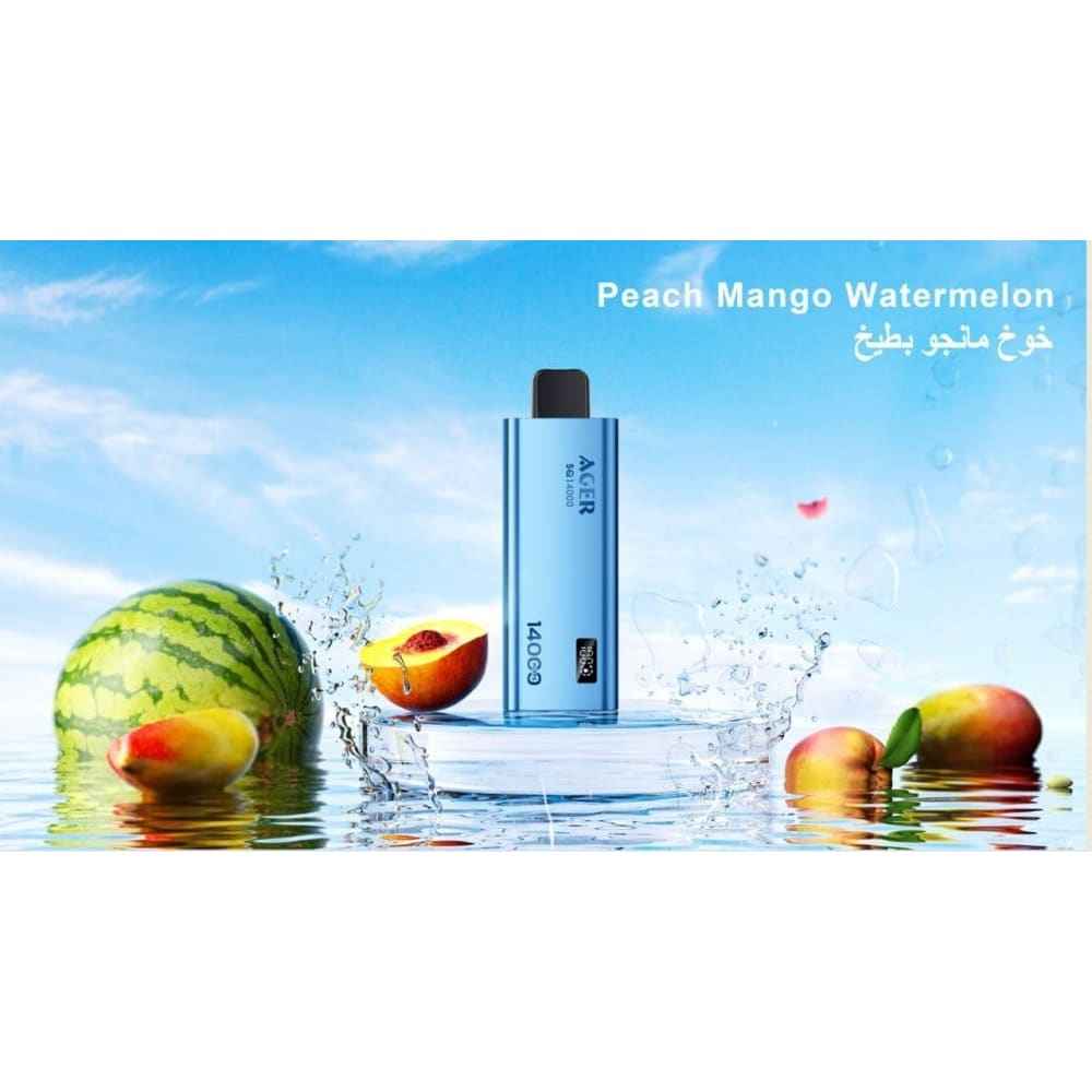 AGER سحبة سيجارة اجير 14000 شفطة 50 نيكوتين عدة نكهات