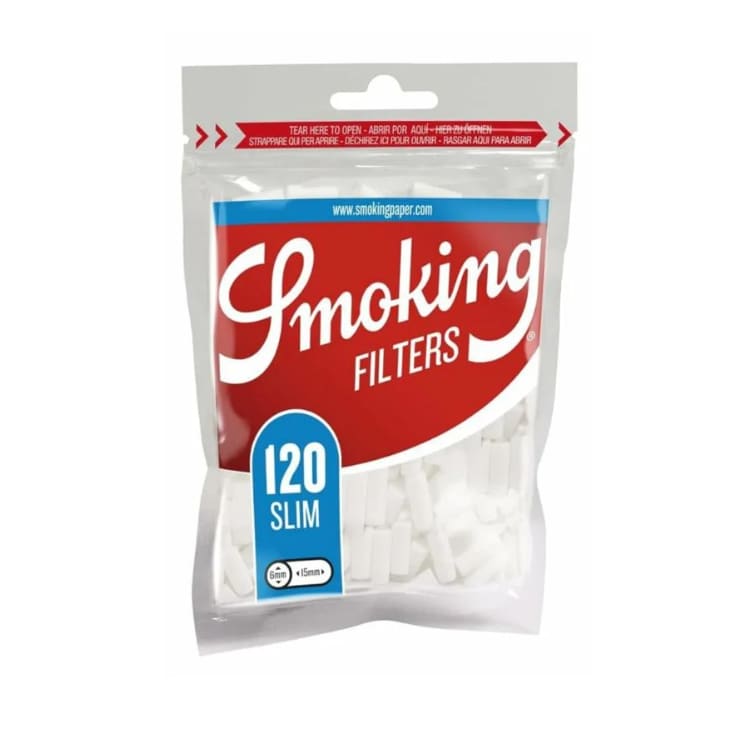 فلاتر قطن سموكنق 6 ملم smoking filters slim
