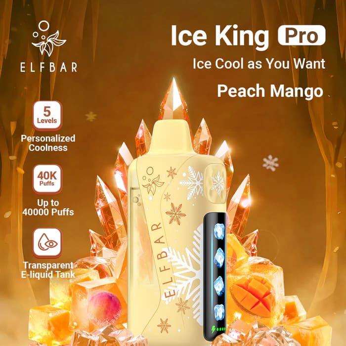 ELFBAR ICE KING PRO سحبة سيجارة الفبار ايس كينق برو 40000