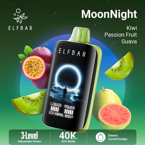 ELFBAR MOONNİGHT سحبة سيجارة الفبار 40000 شفطة 50 نيكوتين