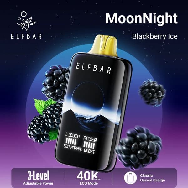 ELFBAR MOONNİGHT سحبة سيجارة الفبار 40000 شفطة 50 نيكوتين