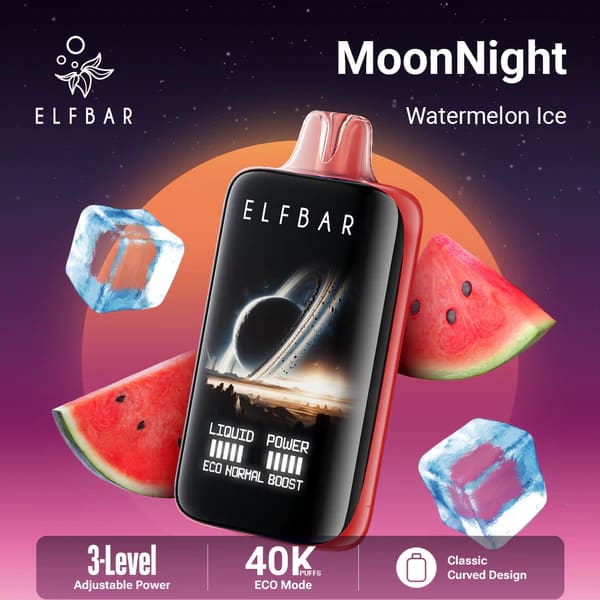 ELFBAR MOONNİGHT سحبة سيجارة الفبار 40000 شفطة 50 نيكوتين