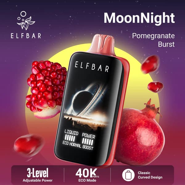 ELFBAR MOONNİGHT سحبة سيجارة الفبار 40000 شفطة 50 نيكوتين