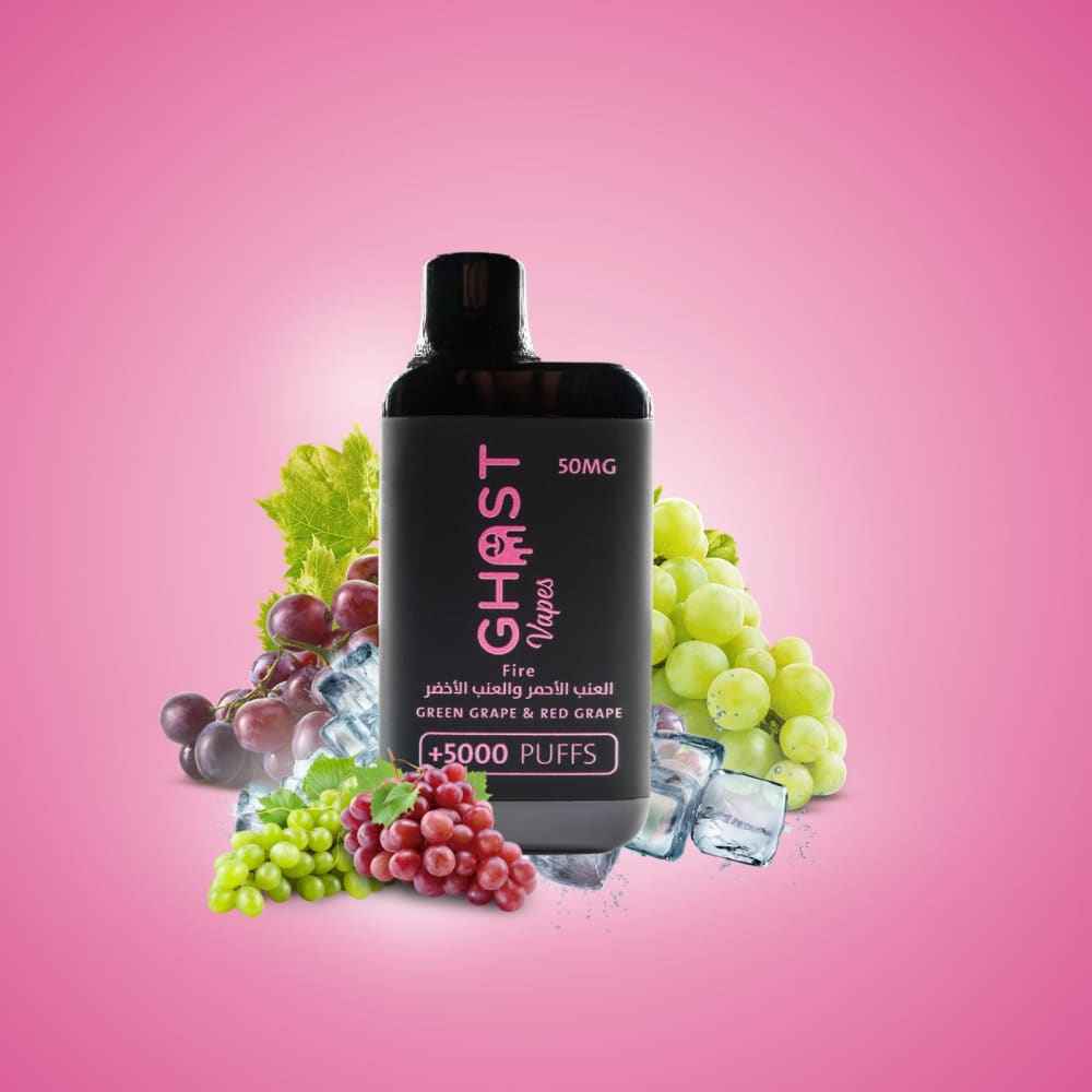 ghost vape سحبة سيجارة قوست فيب 5000 شفطة 30 نيكوتين عدة