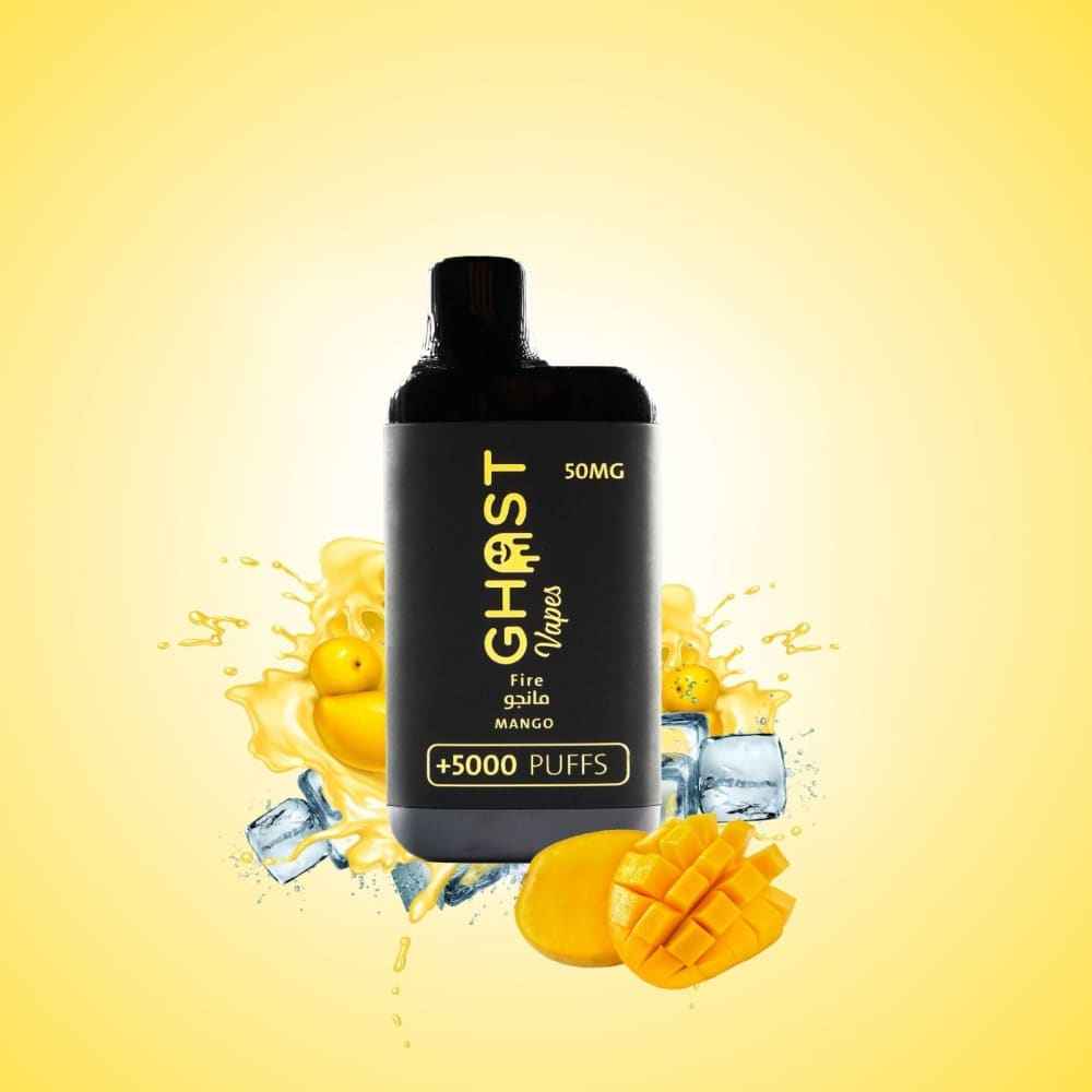 ghost vape سحبة سيجارة قوست فيب 5000 شفطة 50 نيكوتين عدة