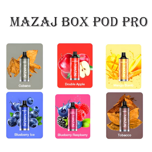 حبة واحدة استخدام بود مزاج بوكس برو 20 نيكوتين 6000 شفطة